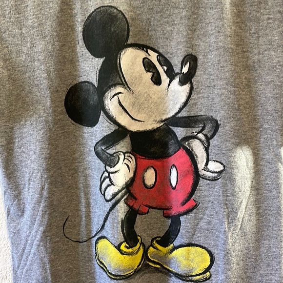 Disney Mickey mouse gray shirt good condition - Picture 2 of 3
